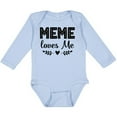 thumbnail image 3 of Inktastic Meme Loves Me Baby Clothes Girls Long Sleeve Baby Bodysuit, 3 of 5
