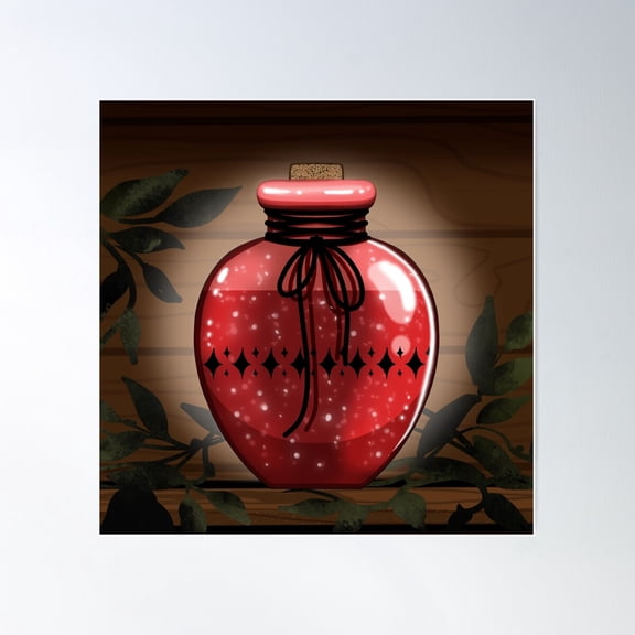 Health Potion Poster Wall Art, Modern Wall Decor For Living Room Bedroom, 16x16 UNFRAMED