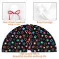thumbnail image 4 of Sikiie Multi-Colored Stars 30-48 inches {designName} Print Christmas Tree Skirt Snowman Xmas Tree Skirt with Edge Christmas Decorations for Holiday Party-36", 4 of 7