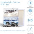 thumbnail image 3 of Beach Canvas Wall Art for Living Room, Blue Coastal Wall Decor for Bedroom, Seaside Pictures for Bathroom Wall Decoration, Ocean Painting Set for Office, Home Decor for Wall, 3 of 6