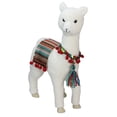 thumbnail image 4 of Northlight Plush Bohemian Standing Llama Christmas Figure with Pom Pom Saddle - 14", 4 of 4
