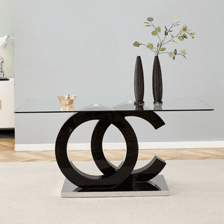 Walmart glass 2024 dining table