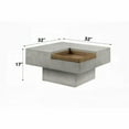 thumbnail image 2 of Kailano's Weathered Gray Coffee Table - 200mm Top Thickness & Eco-Friendly Cement Construction, 2 of 5