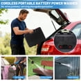thumbnail image 6 of Furuoping Cordless Pressure Washer – Electric Power Cleaner 900 PSI Battery Powered with Foam Cannon and 6-in-1 Nozzle for Home & Garden Cleaning, 6 of 10