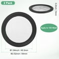 thumbnail image 3 of Uxcell 2-Pack 100 Mesh FKM Junta Sanitaria de 2 Pulgadas con Pantalla de Acero Inoxidable Junta Tri-clover Negra, 3 of 6