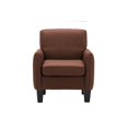 thumbnail image 2 of Benjara Jiya 28 Inch Modern Accent Armchair, Foam Seat and Back, Brown Linen, 2 of 5