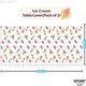 thumbnail image 4 of Large Ice Cream Tablecloth - 54x108 Inch, Pack of 2 | Ice Cream Party Tablecloth for Ice Cream Party Decorations | Ice Cream Birthday Party Decoration, 4 of 4