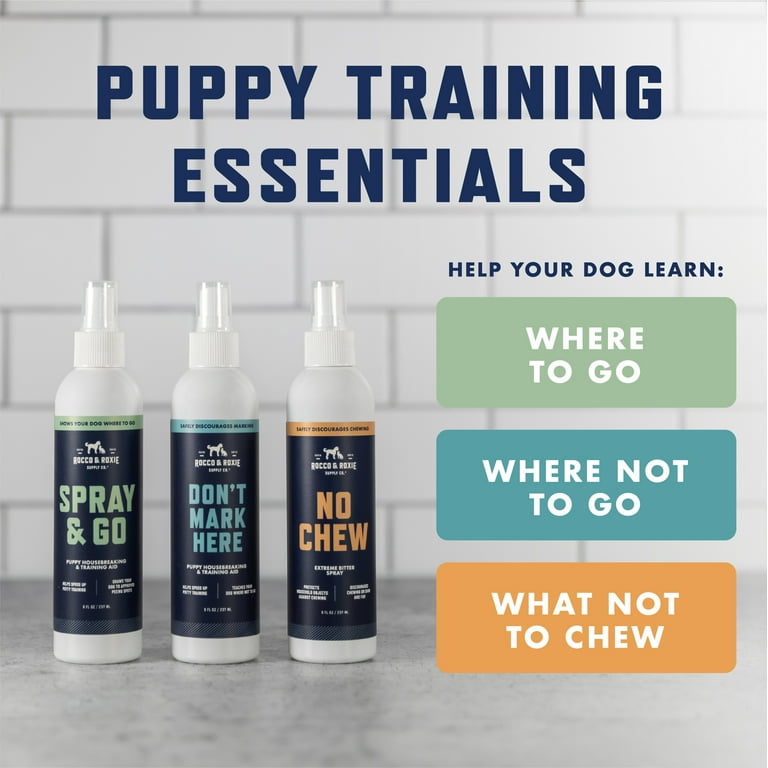 Rocco Roxie No Chew Extreme Bitter Spray for Dogs and Cats Anti Chew Repellent Spray 8 oz