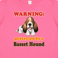 thumbnail image 4 of Inktastic Protected by a Basset Hound Funny Dog Boys or Girls Baby T-Shirt, 4 of 5