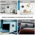 thumbnail image 4 of [2 Sets] Socket Voiture Mount Voiture Poignées Support de Prise pour Support de Téléphone 360 ° Rotation Tableau de Bord Autocollant Support pour Prise, 4 of 5