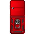 thumbnail image 5 of K-Lion For Samsung Galaxy Z Flip4,Shockproof Magnetic Ring Stand Slide Camera Lens Protector Full Protection Case Cover,Red, 5 of 10