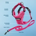 thumbnail image 3 of Voyager Step-In Lock Pet Harness - All Weather Mesh, Adjustable Step In Harness for Cats and Dogs by Best Pet Supplies - Fuchsia, XXS, 3 of 6