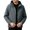Dark Gray, variant on Mens Softshell Jackets Windproof Drawstring Hooded Long Sleeve Full Zipper Fashion Casual Jacket with Pockets Beige S