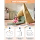 thumbnail image 5 of 2-in-1 convertible niños couch - teddy fleece fabric niños pequeños sofa chair, soft fold out couch lounger niños, comfy children's sofa cama playroom o nursery, green birthday gift, 5 of 7