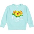 thumbnail image 2 of Inktastic Hawaii Girl Hibiscus Flowers Toddler Sweatshirt, 2 of 4