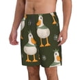 thumbnail image 2 of KLL Mallard Ducks Wild Birds Men's Casual Summer Beach Shorts Hawaiian Shorts with Pockets-Large, 2 of 5