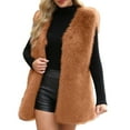 thumbnail image 2 of Pincandy Womens Faux Fur Vest Winter Warm Short Coat Fluffy Shaggy Sleeveless Jacket Fashion Casual Fuzzy Outerwear, 2 of 7