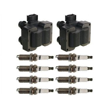 Ignition Coil and Spark Plug Kit 10 Piece - Compatible with 1992 - 1997 Mercury Grand Marquis 1993 1994 1995 1996