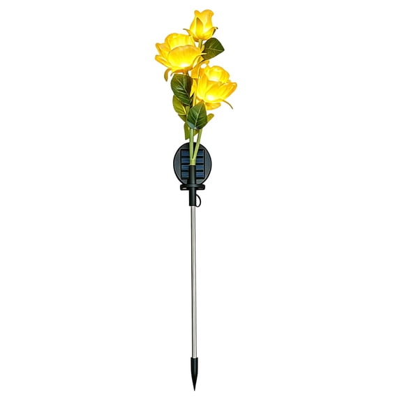 PEIBang Solar Garden Stake Lights,Rose Lights Outdoor Waterproof Lamp,Solar Powered Flowers for Patio Pathway Courtyard Garden Lawn Decoration
