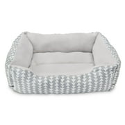Angle View: Vibrant Life Cuddler Style Pet Bed, Small, Gray