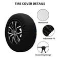 thumbnail image 2 of Honeii Planets And Stars Print Tire Covers, Waterproof Anti-UV Sun Snow Rain Tire Covers for Trailers, RV, Camper, SUV, Truck-, 2 of 6
