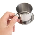 thumbnail image 4 of Drip Filter Press-on Strainer Mug Cup Rustproof Filtering Device Size Coffee Infuser Coffee Maker No Burrs Professional Kitchen Supplies, 4 of 9