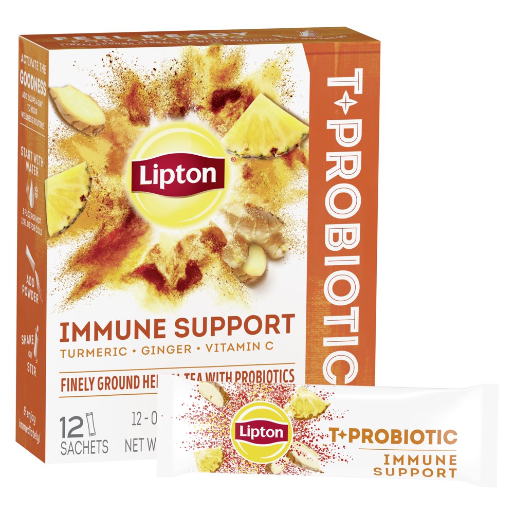 Lipton Tea Probiotics Immune Support, .42 oz, 12 Servings