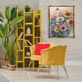 thumbnail image 4 of Stupell Industries Eclectic Wild Bright Daisies Gold Floating Frame Canvas Art, 25 x 31, by Ryley Gray, 4 of 8