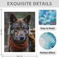 thumbnail image 3 of Diamond Art Kit for Adults, Wolf Dog Autumn Scarf Portrait Diamond Painting for Adults Beginners, DIY Diamond Art Painting Kits, 5D Diamond Painting Crafts for Home Decor 12x16 Frameless, 3 of 7