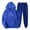 Blue 2 piece outfits for women, variant on Usmixi Sweatsuits Set for Women Workout Sports 2 Piece Outfit for Women Fashion Heart Print Hooded Sweatshirt Jogger Pant Sweatsuit Sets with Pocket Ladies Casual Lounge Sets Clearance Under $10