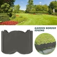 thumbnail image 4 of Musol 20 ft Garden Edging 40PCS Interlocking Landscaping Edging Kit, Plastic No-Dig Pound-in Garden Edge(20' Long x 5.3” Tall) - Black, 4 of 9