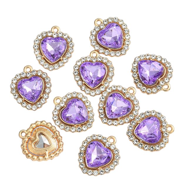 10x dijes Colgantes mayimx Adornos de cuentas de cristal para Fabricación de joyas DIY