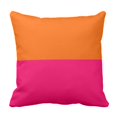 thumbnail image 1 of BOSDECO Colors Half Orange and Bright Pretty Pillowcase Cushion Cover 20x20 inches, 1 of 1