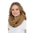 thumbnail image 2 of BASICO Women Infinity Scarf Chunky Knitted Neck Warmer | Winter Crocket Knit Biscotti Scarf for Women, 2 of 4
