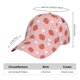 thumbnail image 2 of Fotbe Strawberry Gorro Clásico de Béisbol, Gorra Ajustable con Broche Snapback, Gorro de Exterior de Algodón Suave, 2 of 6