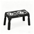 thumbnail image 4 of Stainless Steel Elevated Dog Bowls, Anti-Slip Raised Pet Feeder for Large Dogs, Adjustable Height Food And Water Bowls, 4 of 12