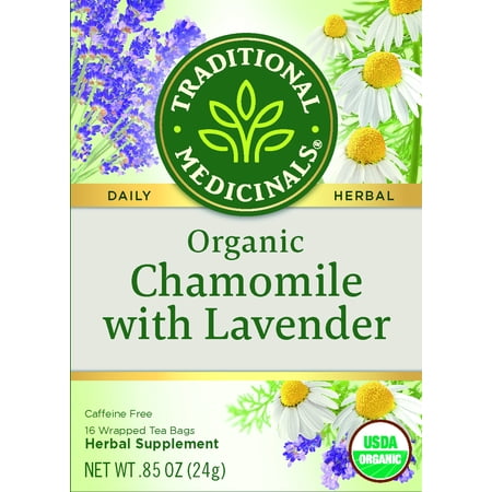 Traditional Medicinals, Organic Chamomile With Lavendar, Tea Bags, 16 (Best Chamomile Tea Brand)