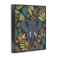 thumbnail image 2 of Stupell Industries Eclectic Exotic Leaf Pattern Elephant Black Framed Giclee Art, 11 x 14, by Lisa R Dumm, 2 of 8