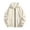 Beige, variant on Shadoumai Girls Solid Color Casual Zip Hoodie Jacket Lightweight Hooded Sweatshirt Front Comfortable Everyday Outerwear for Kids Back To School Clothes for Girls 11-12