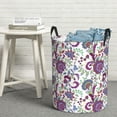 thumbnail image 5 of Goofa Fairy Flower Printed Circular Hamper,Laundry Basket with Handles,Storage Baskets Foldable,Large Capacity Laundry Hamper-, 5 of 8