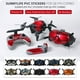 thumbnail image 2 of Sunnylife Drone Goggles Pegatina Quadcopter extraíble A prueba de rasguños A prueba de agua PVC PVC Decalador Controlador Controlador Adhesivo Decoración Roja Monstrate EL006190-09B, 2 of 7