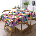 thumbnail image 2 of Happy Birthday Tablecloth Rectangle, Birthday Table Cloth for Home Party Dining Table Decor, Multi-Use Washable Bithday Gift Tablecloth, 2 of 6