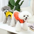 thumbnail image 6 of comerut Pet Coat Solid Color Keep Warmth Two-leg Pet Dog Vest Coat Outfit for Winter, 6 of 8