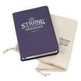 thumbnail image 6 of Be Strong and Courageous Joshua 1:9 Bible Verse Purple Full Grain Leather Journal Inspirational Notebook w/Ribbon, 6 of 6