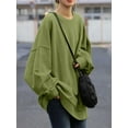 thumbnail image 4 of ZANZEA Women Full Sleeve Solid Color Holiday Hooded Sweatshirts Blouse Tops, 4 of 6