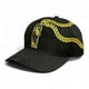thumbnail image 1 of VAGO STYLE Gorra San Judas Diamond Negra Gamuza Cristales Piel Snapback Lujo, 1 of 5