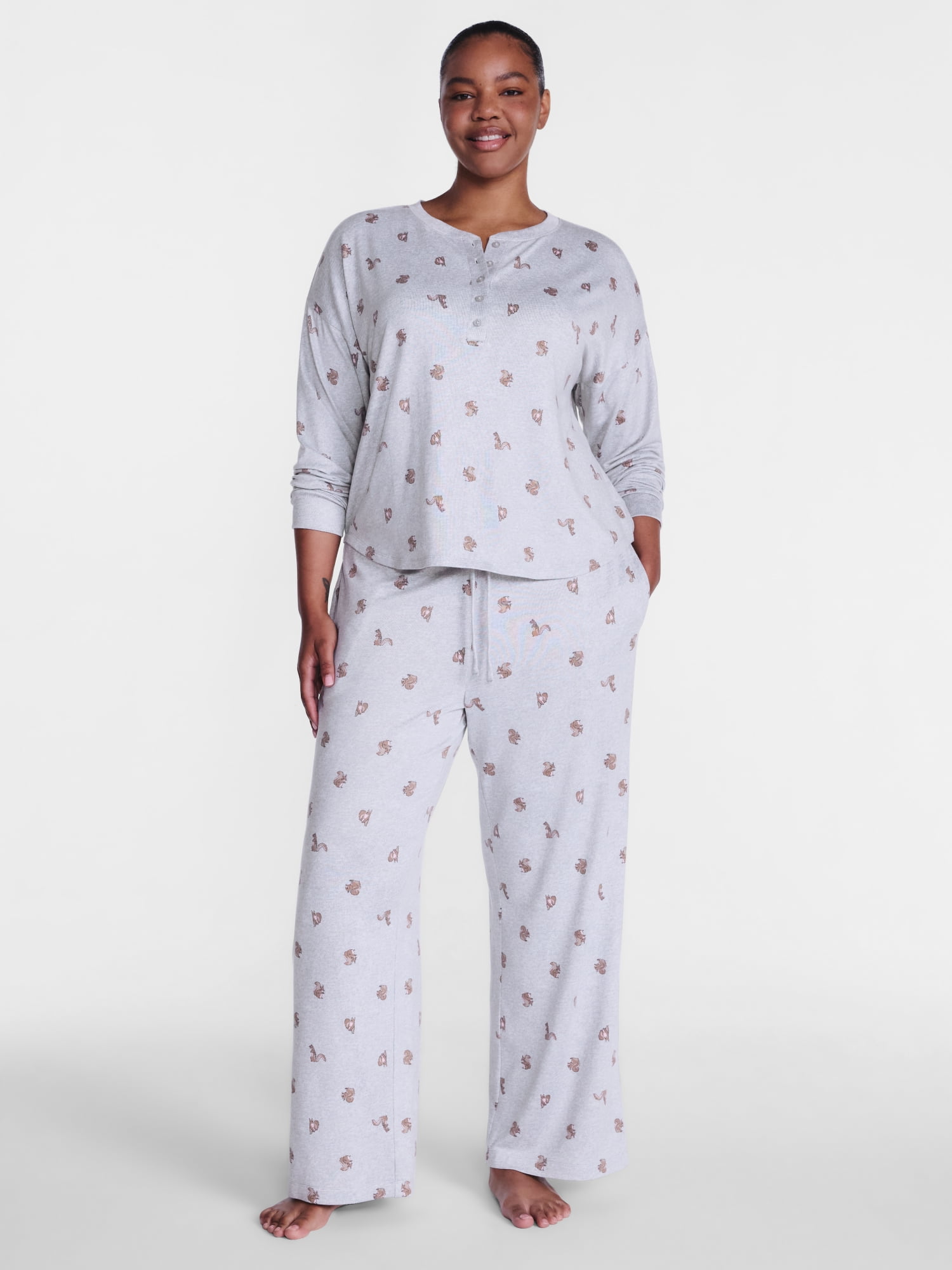 Joyspun Women's Cozy Lounge Collection Hacci Knit Sleep Pants, Sizes XS-3X