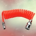thumbnail image 2 of Red SelfStoring Recoil Air Hose for Compressor Made of Lightweight PU 8mm*5mm, 2 of 5
