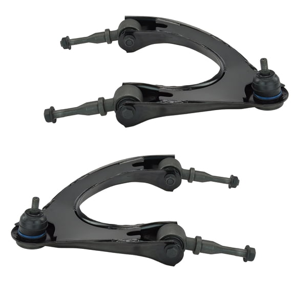 TRQ Control Arm with Ball Joint Front Upper Pair for Chrysler Dodge Mitsubishi PSA62232