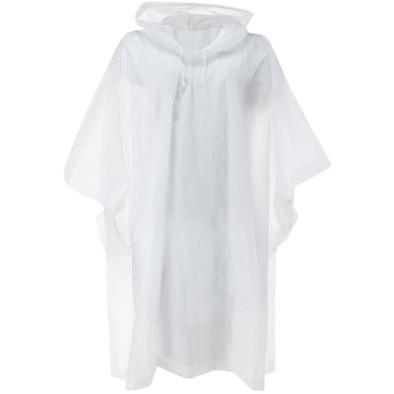 CTM Adult Waterproof Reusable Rain Poncho by Wootie